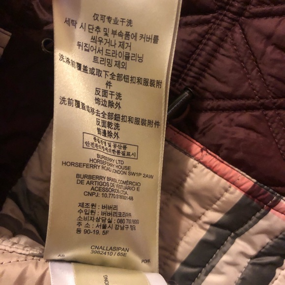 Burberry Brit red quilted hooded coat jacket - Picture 6 of 6